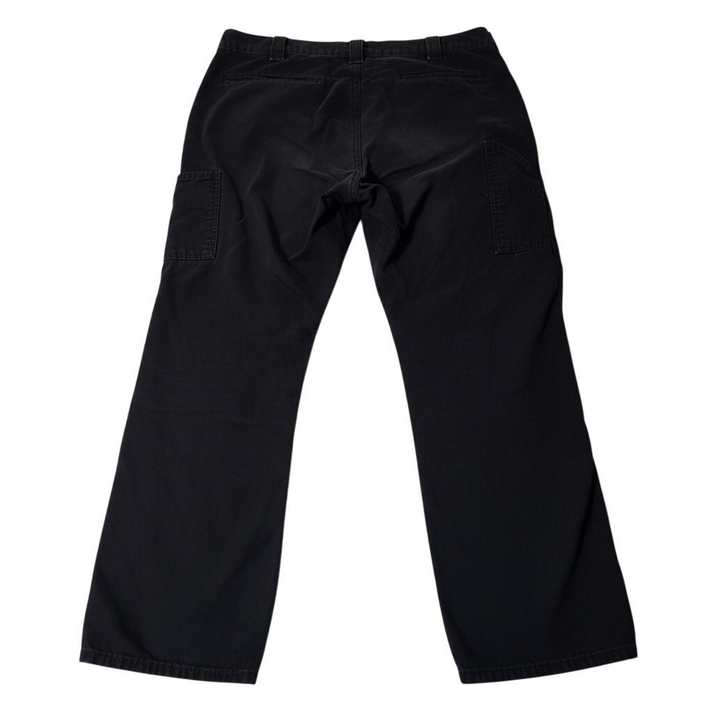 Carhartt Carpenter Pants Men 38x30 Black Canvas‎ Utility Workwear Dungaree B151